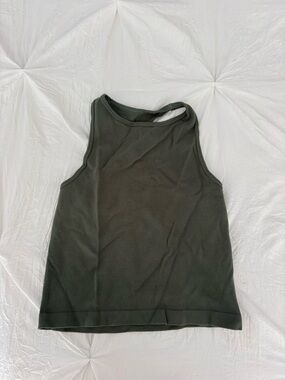 Free People Dark Olive Racerback Tank